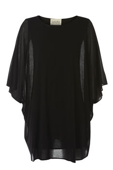 Black Jersey Double Layered Draped Dress, 2 of 2