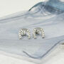 Sterling Silver 925 Horseshoe Stud Earrings – Lucky Equestrian Gift, thumbnail 1 of 6