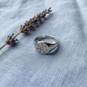 Star Sun Stackable Sterling Silver Ring, 7 of 8