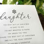 Personalised Christmas Card For Special Daughter, Handmade, thumbnail 2 of 4