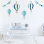 Bunny And Balloons Fabric Wall Stickers, thumbnail 1 of 3