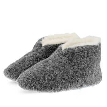Graphite Wool Siberian Ankle Boots, 3 of 6