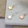 Personalised Rose Gold Mini Star Initial Necklace, thumbnail 2 of 5