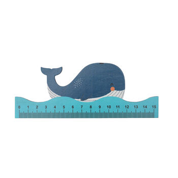 Wooden Whale 15cm Ruler | Stationary, 2 of 3