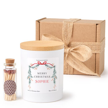 Personalised Christmas Candle Gift For Her With Name, 10 of 10