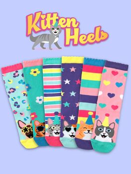 United Oddsocks Kitten Heels Girls Gift Box Set, 4 of 4