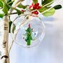 Christmas Tree Glass Blown Bauble, thumbnail 2 of 4