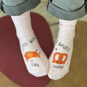 Brunch Lovers Personalised Snug Socks, 2 of 7