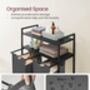 Laundry Hamper With Pull Out Bag And Shelves, thumbnail 3 of 8