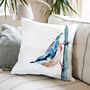 Inky Nuthatch Large Luxury Cushion And Pad, thumbnail 2 of 4