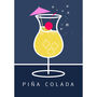 Pina Colada Cocktail Drink Art, thumbnail 2 of 5