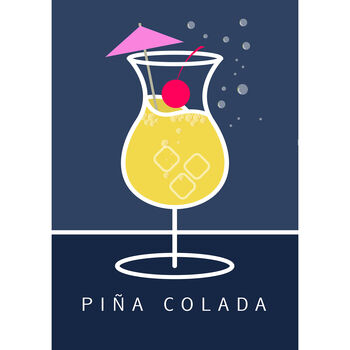 Pina Colada Cocktail Drink Art, 2 of 5