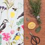 Cornish Garden Birds And Florals Tea Towel, thumbnail 4 of 8