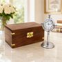 Personalised 10th Anniversary Silver Colour Desk Clock, thumbnail 1 of 10