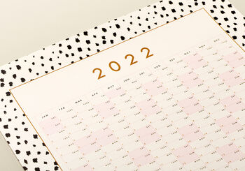2022 Wall Planner, Calendar Bright Flowers, 5 of 6