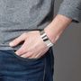 Wide Sterling Silver Cuff Bracelet For Men, thumbnail 5 of 5