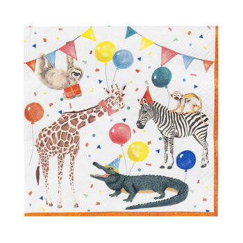 Safari Party Animal Recycled Paper Napkins 20 Pack, 3 of 4