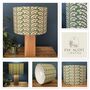 Woodcote Forest Green Botanical Drum Lampshades, thumbnail 8 of 8