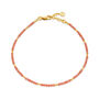Coral And Silver Or Gold Anklet, thumbnail 2 of 4