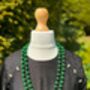 Hand Knotted Silk Bead Necklace Emerald Green, thumbnail 2 of 5