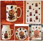 Cosy Pumpkin Gift Set Mug, Coaster, Milk Jug, Tea Towel, thumbnail 3 of 3