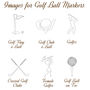 Personalised Silver Golf Marker, thumbnail 4 of 7