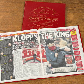 Personalised Liverpool Football League Champions Book, 3 of 4