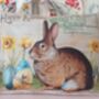 Easter Bunny Fabric Postcard Lavender Bag, thumbnail 4 of 6