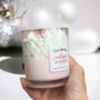 Handmade Bespoke Luxury Whipped Wax Pink Xmas Candle, thumbnail 9 of 11