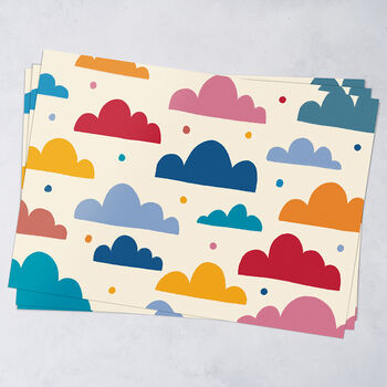 Cloud Pattern Wrapping Paper Shetts, 2 of 2