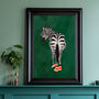 Custom Personalised Zebra Wearing Sneakers Art Print, thumbnail 5 of 9