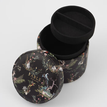 Wonderland Black Round Jewellery Box, 4 of 5