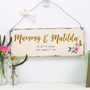 Personalised Mothers Day Floral Sign, thumbnail 4 of 5