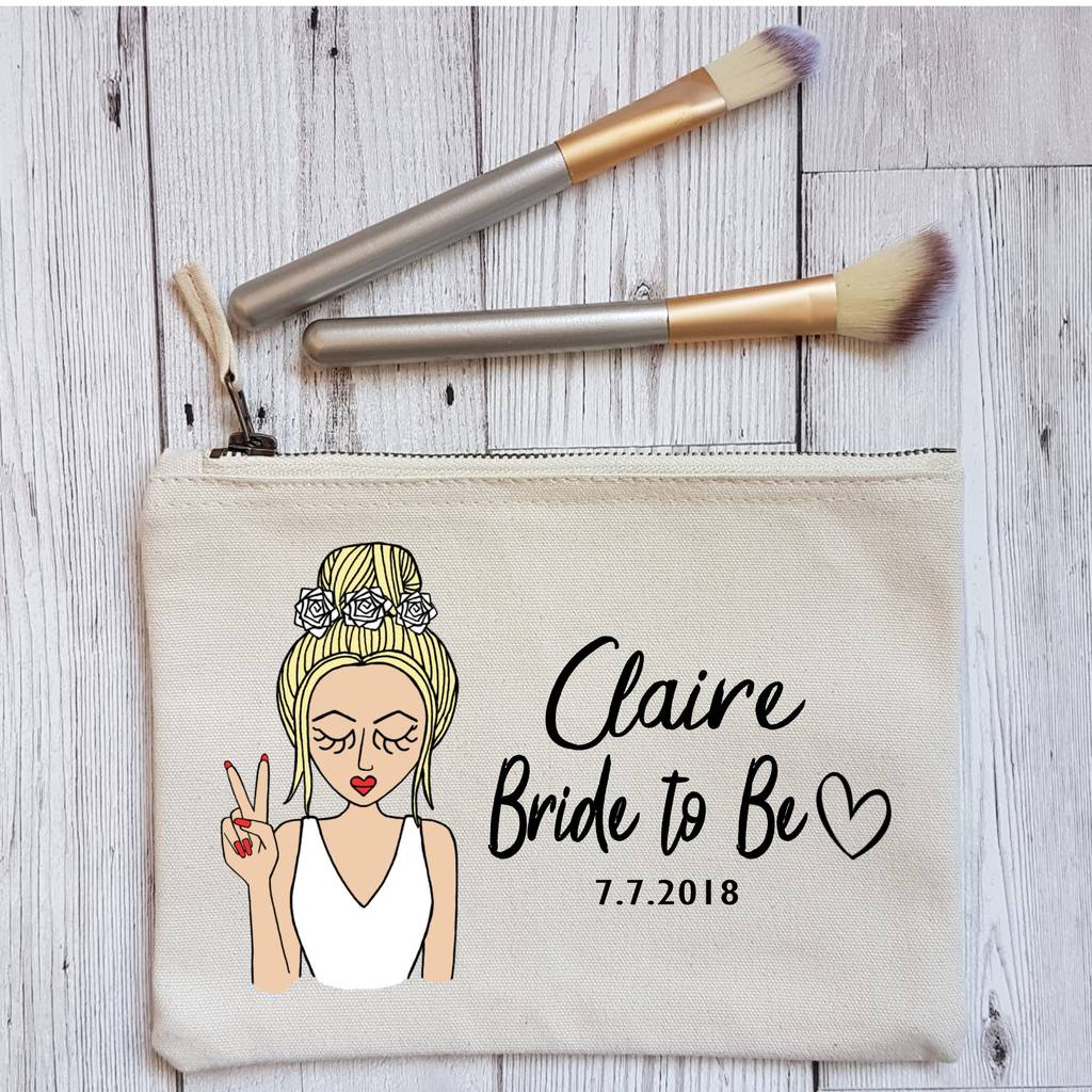 Create Your Own Bride To Be Makeup Bag By Syd&Co