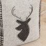 Grey Tweed Stag Weighted Door Stop, thumbnail 2 of 4