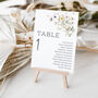 Wildflower Wedding Table Plan Cards, thumbnail 6 of 7
