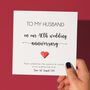 Personalised Ruby 40th Wedding Anniversary Card, thumbnail 1 of 9