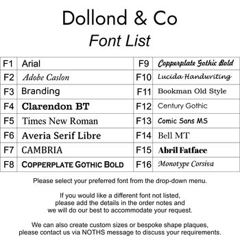 Customisable Black Brass Wall Sign Plaque, 6 of 6