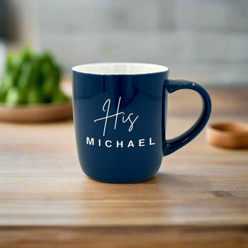 His And Hers Personalised Stoneware Mug, 4 of 7