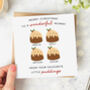 'Mummy Little Puddings' Personalised Christmas Card, thumbnail 5 of 6