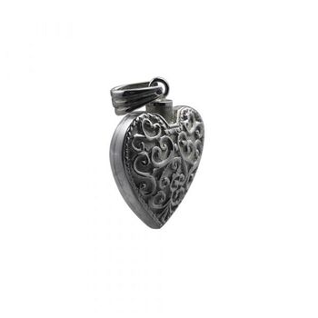 Handmade Silver Heart Memorial Locket, 4 of 9
