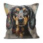 Dachshund Drip Hand Made Poly Linen Cushions, thumbnail 6 of 7