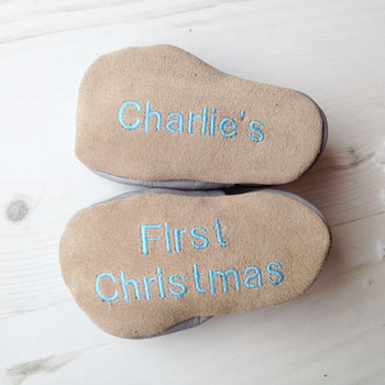 Personalised Copper Initial Baby Shoes, 5 of 8