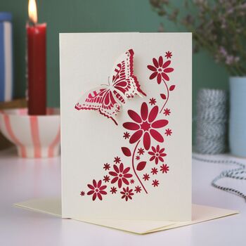 Laser Cut Butterfly Card, 3 of 8