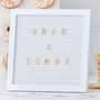 White Peg Board With Gold Letters, thumbnail 1 of 3