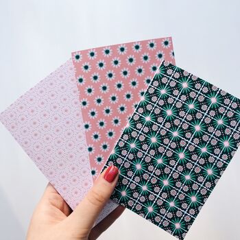 Tile Patterned Note Cards, 2 of 3