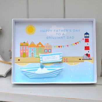 Paper Boat Message Box Card, 2 of 11