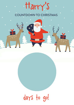 Personalised Kids Countdown To Christmas Calendar, 3 of 6