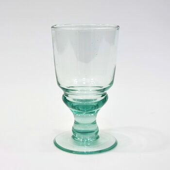 Recycled Glass Goblet Wine Glass | Set Four/Six, 2 of 2