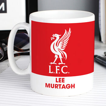 Personalised Liverpool Fc Bold Crest Mug, 5 of 5